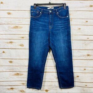 Ella Moss Women's High Waist Straight Jeans Blue Size 12/31